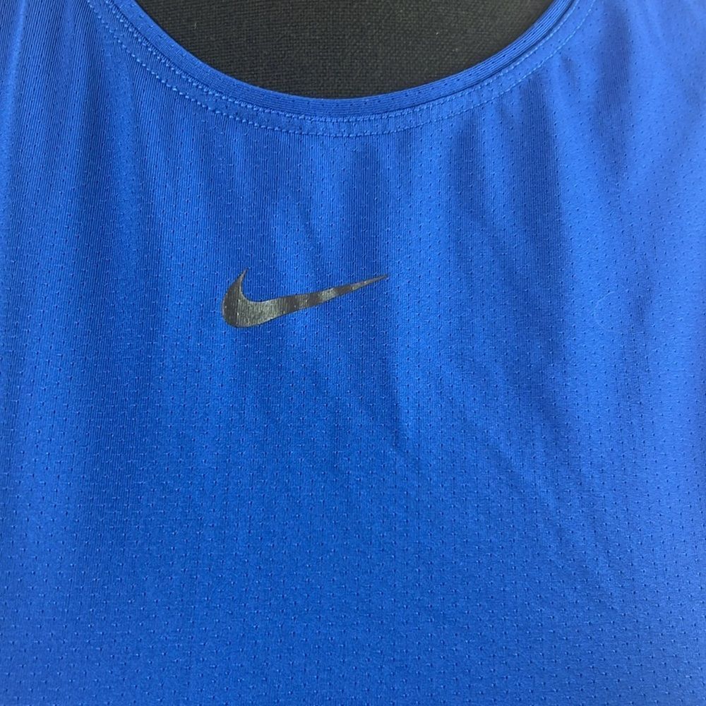 3/$25 Nike Royal Blue Running Singlet Racerback Tank Medium - Picture 3 of 10